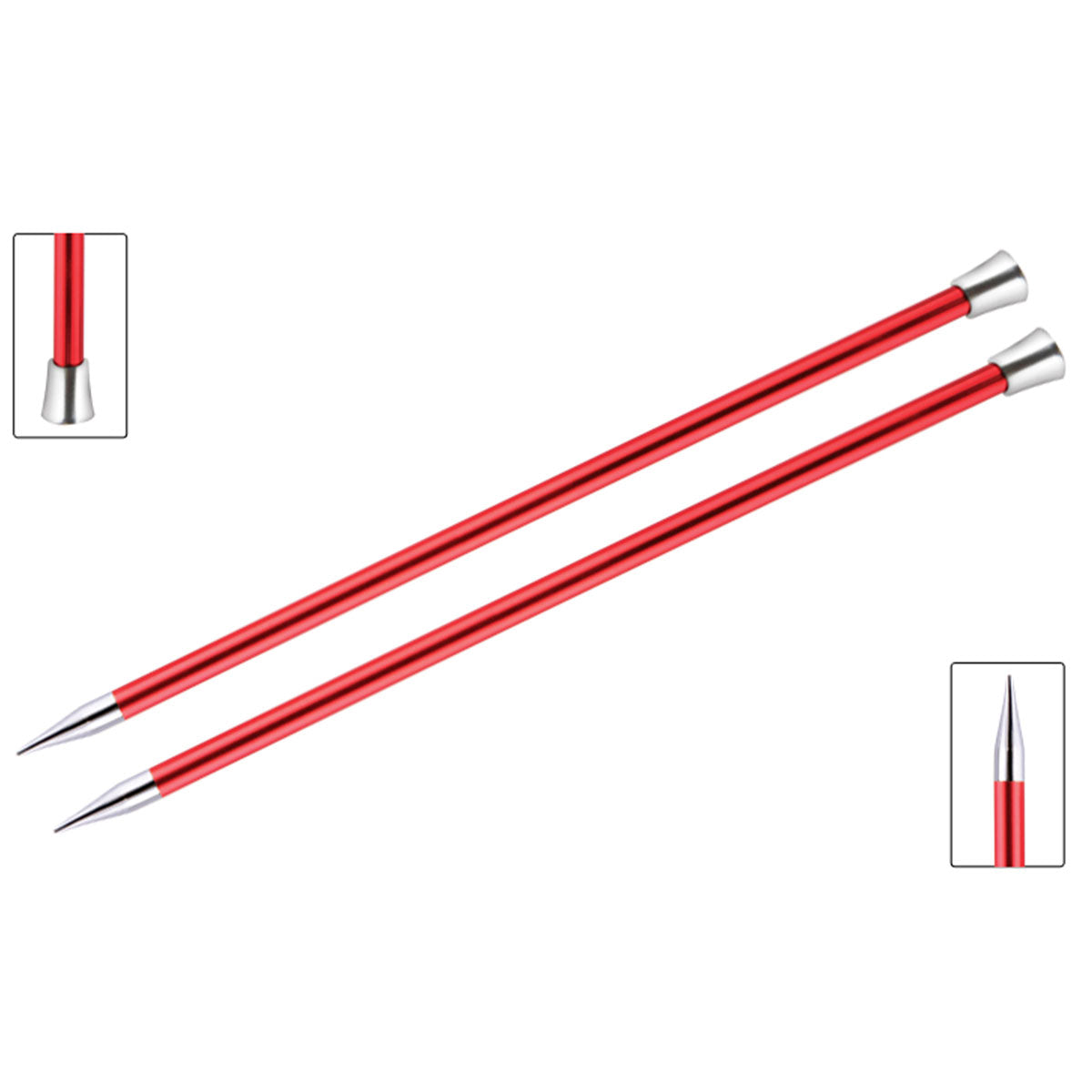 KnitPro Zing Single Pointed Needles - US 13 (9.0mm) - 14" Garnet - Extra Image
