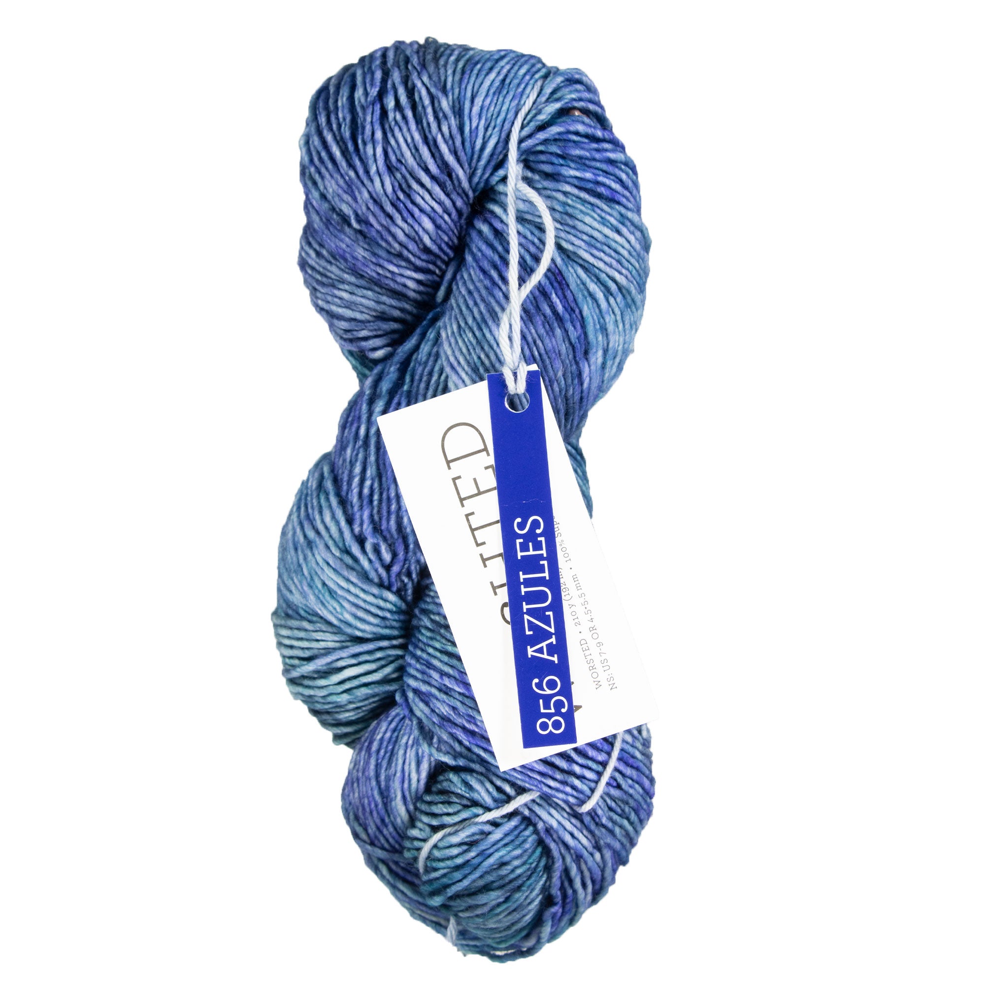 Malabrigo Washted Yarn - 856 Azules - Zoom Image