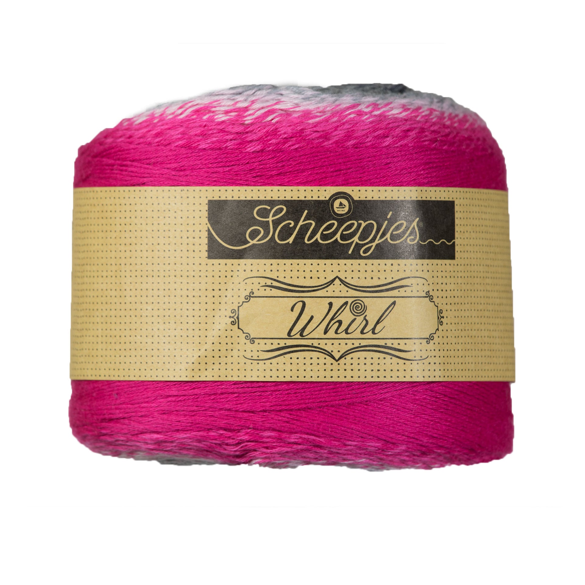 Scheepjes Whirl Yarn - 752 Raspberry Rocky Road - Zoom Image
