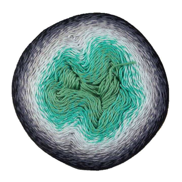 Scheepjes Whirl Yarn - 785 Minty Black Velvet - Zoom Image