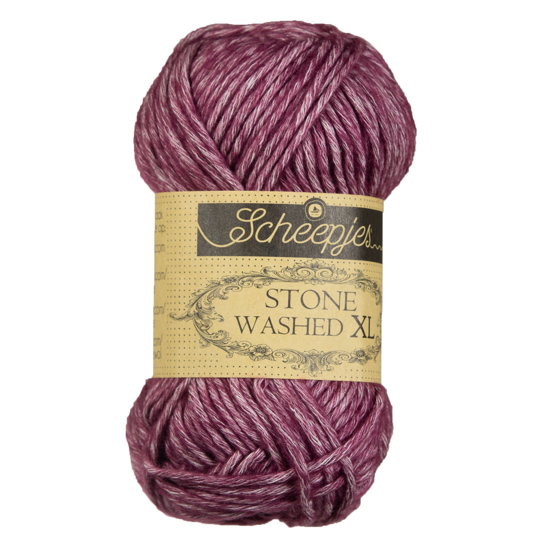Scheepjes Stone Washed XL Yarn - 850 Garnet - Zoom Image
