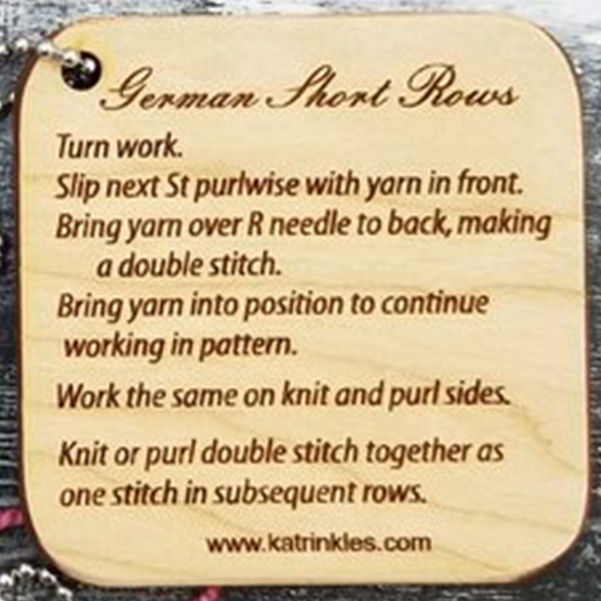 Katrinkles Mini Tools - German Short Rows - Extra Image
