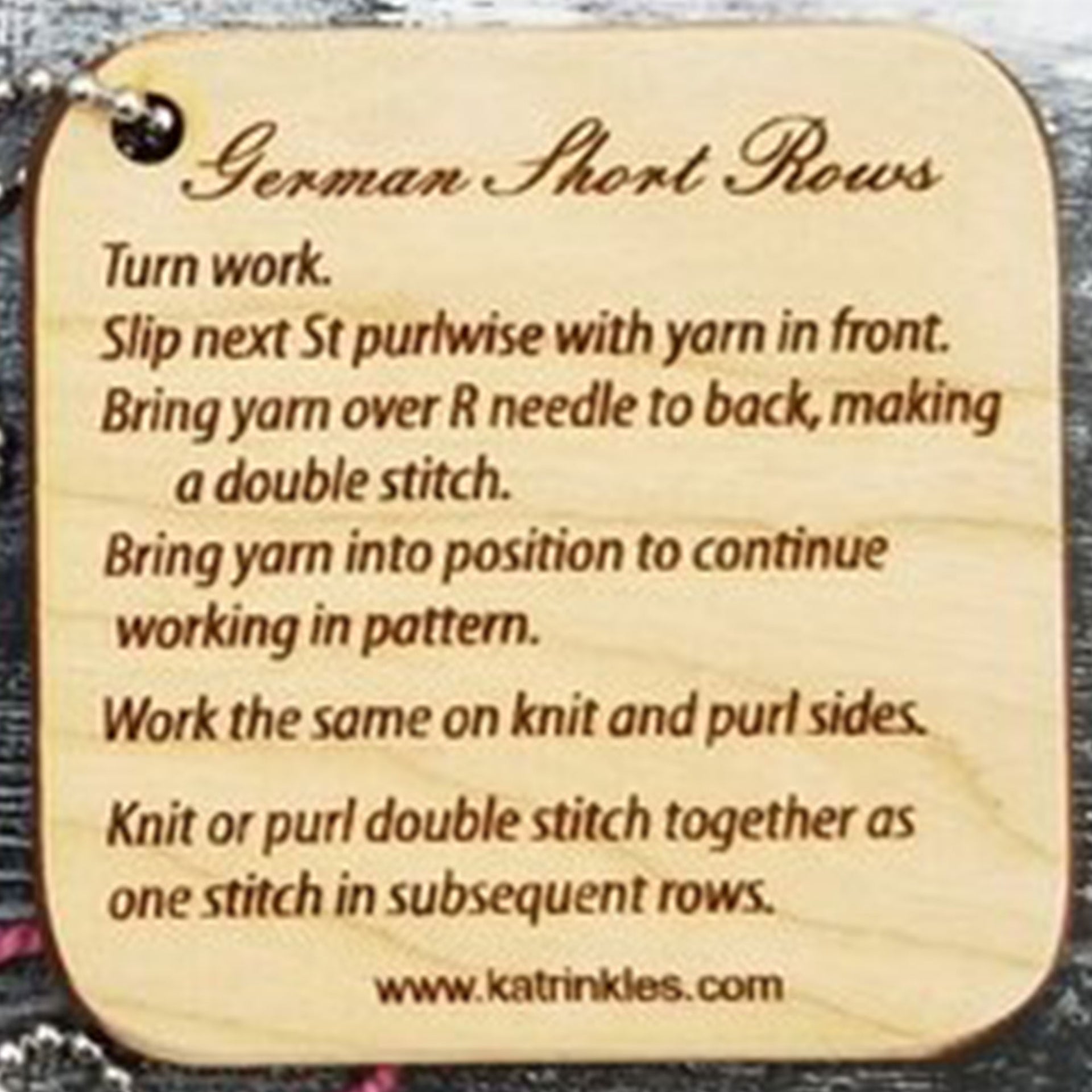 Katrinkles Mini Tools - German Short Rows - Zoom Image
