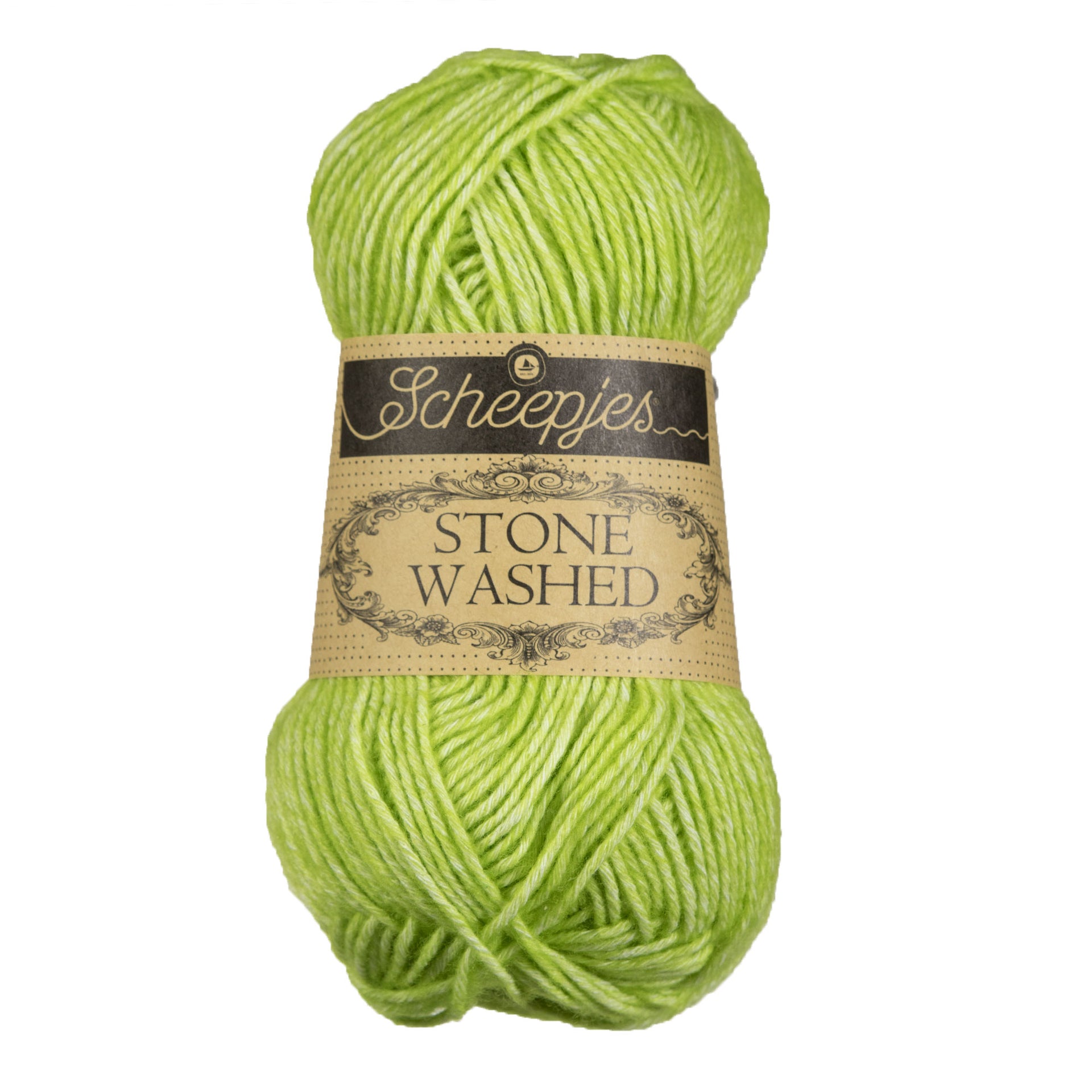 Scheepjes Stone Washed Yarn - 827 Peridot - Zoom Image

