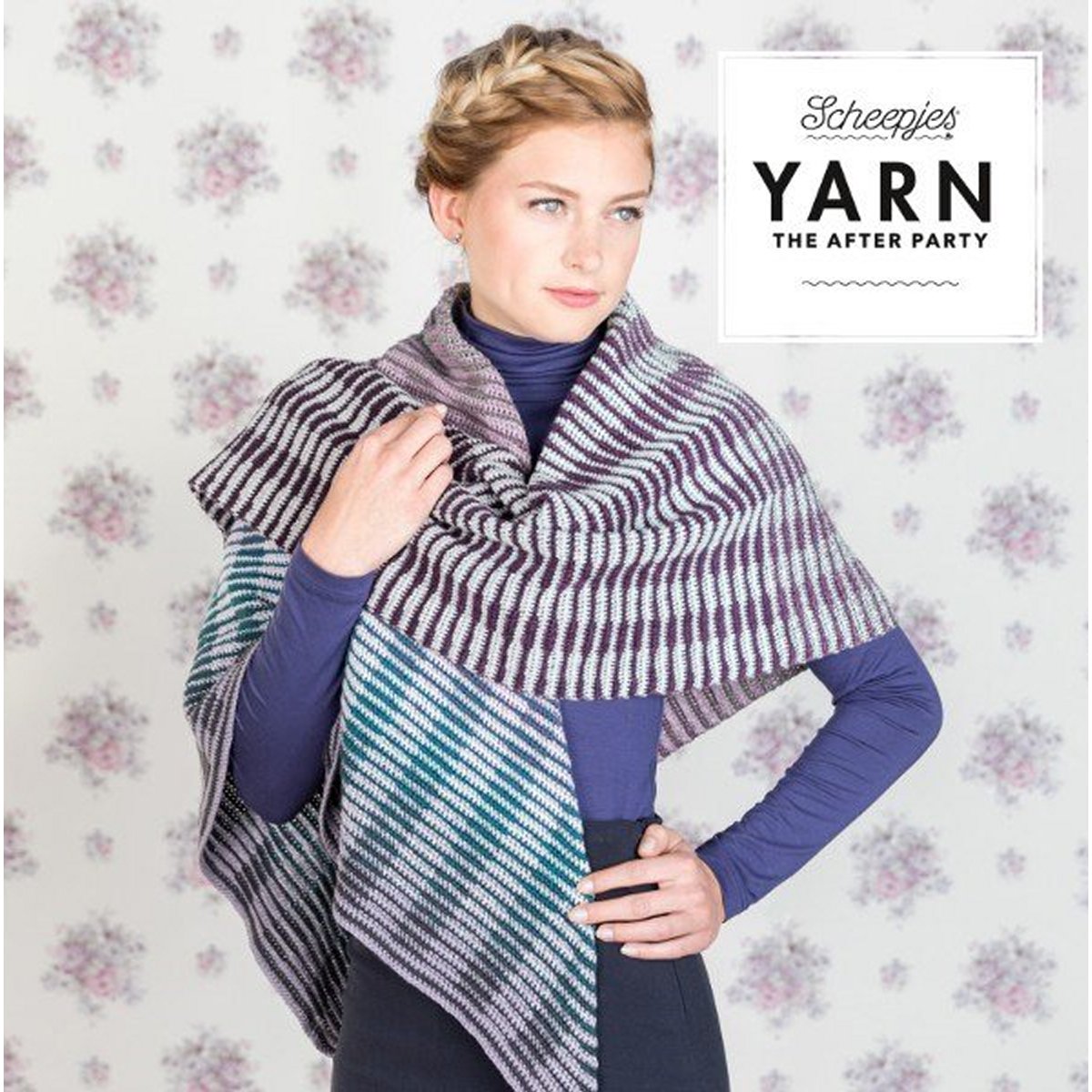 Scheepjes YARN The After Party Patterns - 18 - Crochet Between the Lines Shawl - Extra Image
