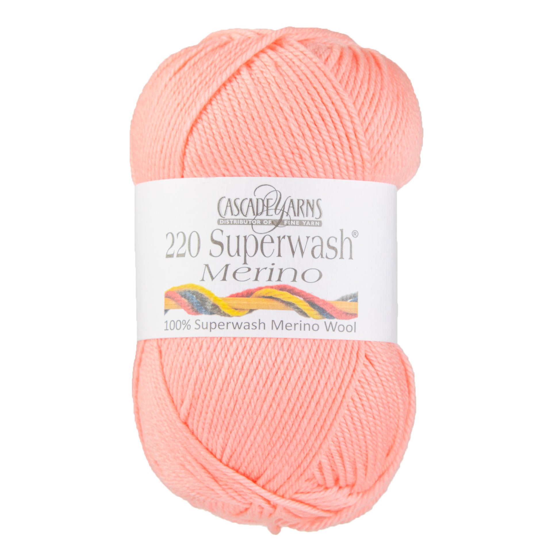 Cascade Yarns 220 Superwash Merino Yarn - 100 Apricot Blush - Zoom Image
