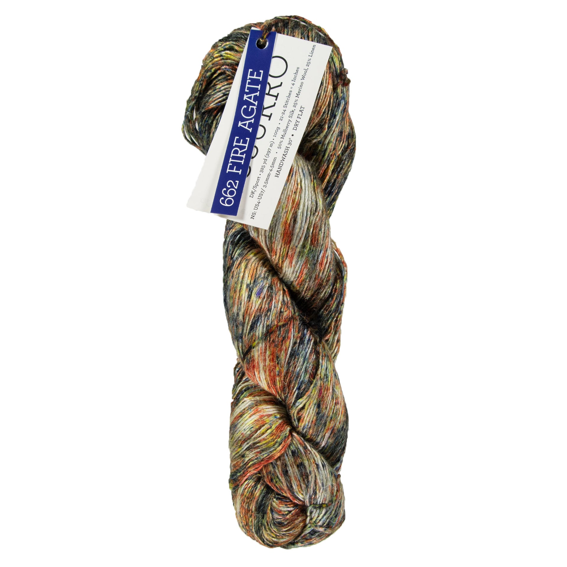 Malabrigo Susurro Yarn - 662 Fire Agate - Zoom Image
