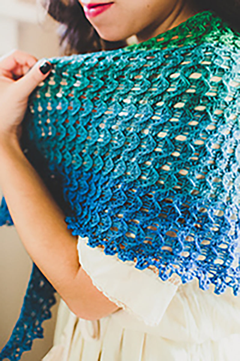 SweetGeorgia PDF Patterns - Soft Twilight Shawl - PDF Download - Extra Image