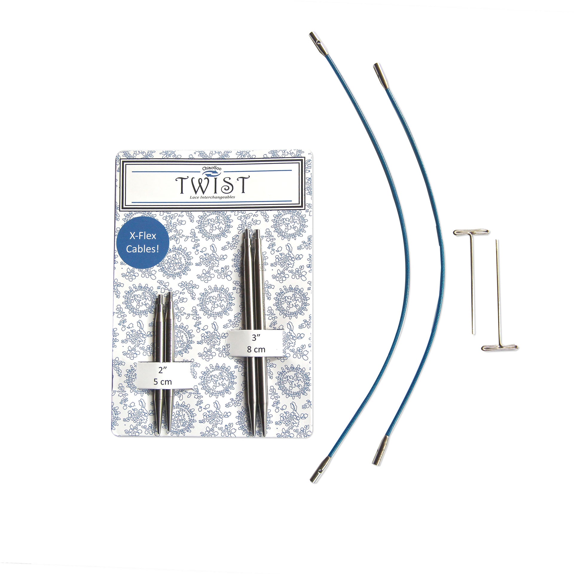 ChiaoGoo TWIST Interchangeable Short Tips Combo Pack Needles - US 7 (4.5mm) - Zoom Image
