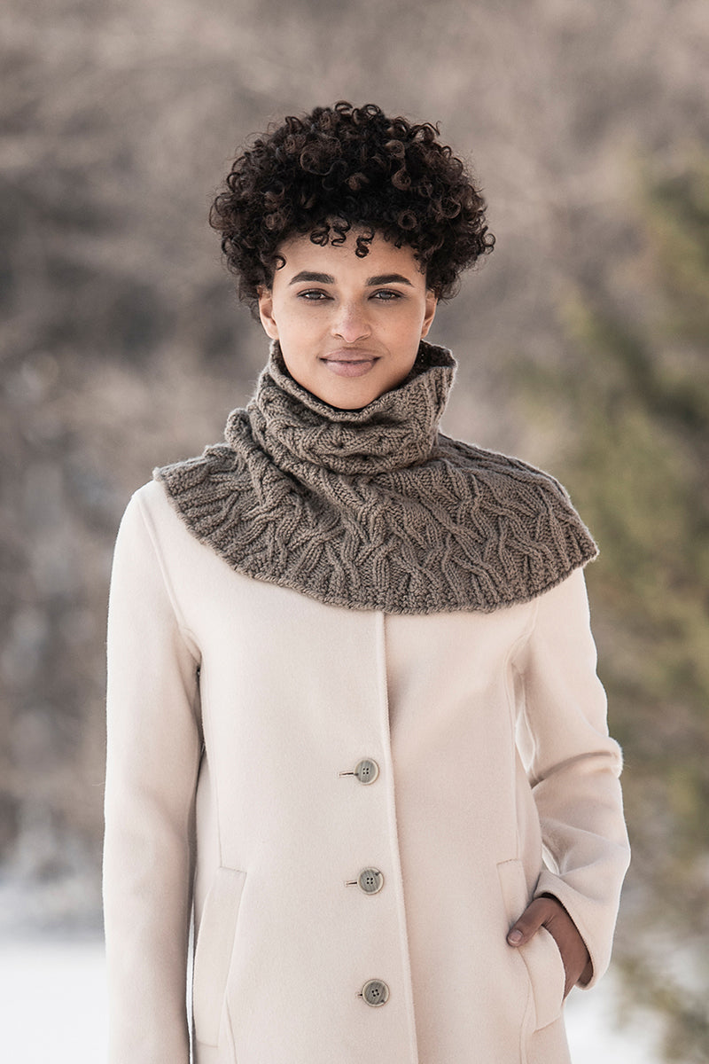 Blue Sky Fibers The Classic Collection Patterns - Clarissa Cabled Cowl - PDF Download - Extra Image
