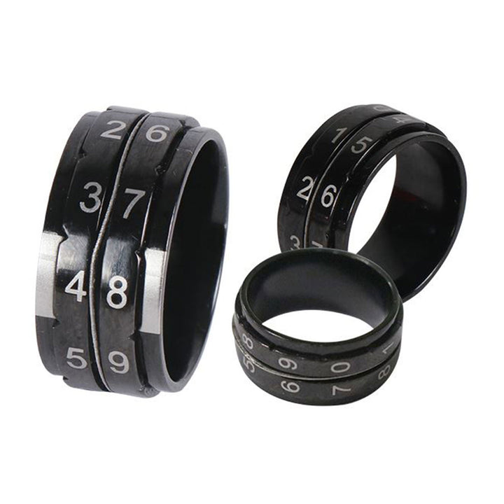 KnitPro Row Counter Ring - Black - Size 11 - Zoom Image