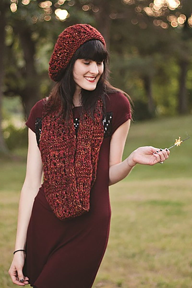 Malabrigo Book 12: Elements Patterns - Brasa Hat & Scarf - PDF Download - Extra Image
