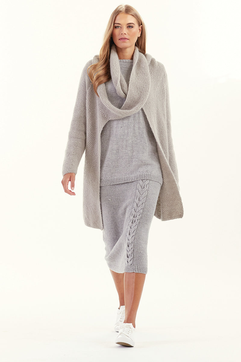 Rowan Mode Collection One: PDF Patterns - 007 Cowl Cardigan - PDF Download - Extra Image

