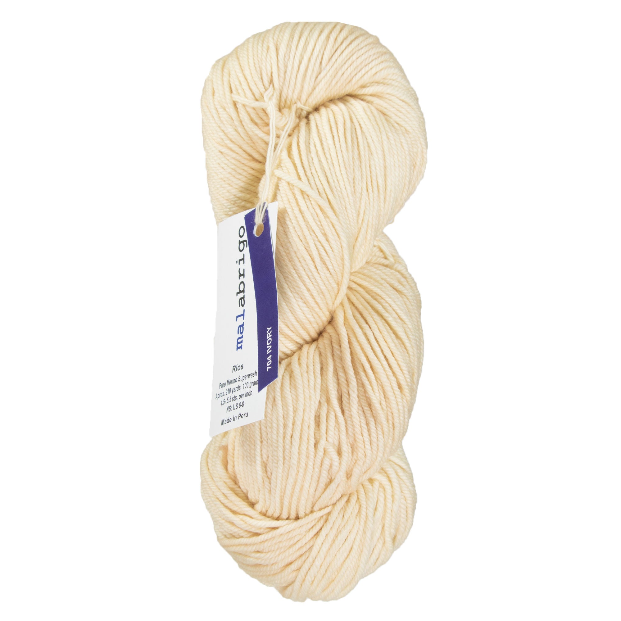 Malabrigo Rios Yarn - 704 Ivory - Zoom Image