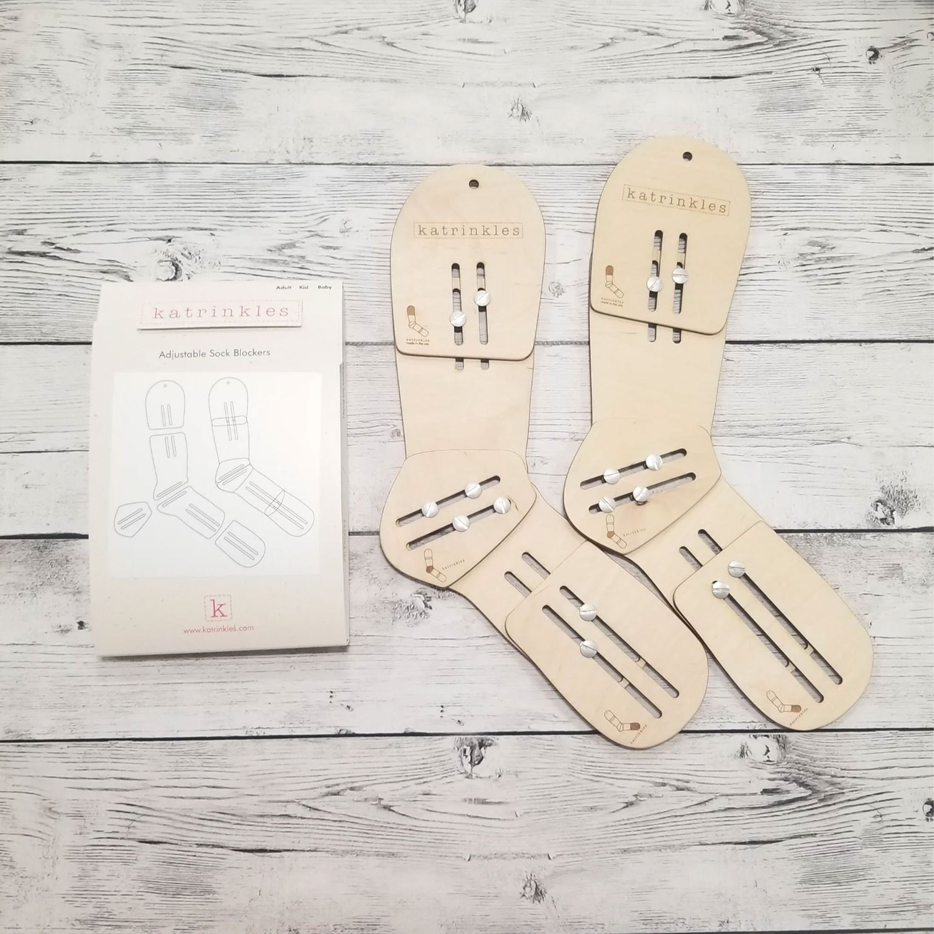 Katrinkles Tools - Adjustable Sock Blockers - Zoom Image
