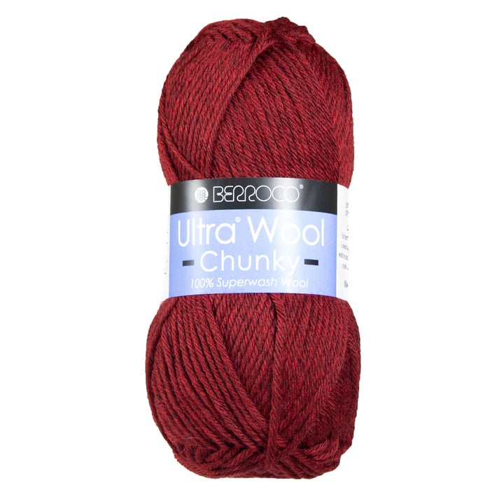Berroco Ultra Wool Chunky Yarn - 43145 Sour Cherry - Zoom Image