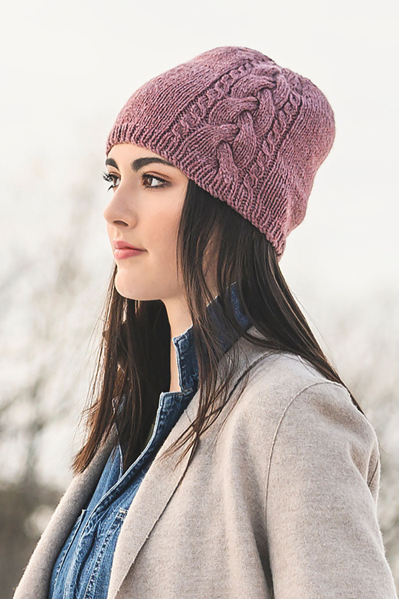 Blue Sky Fibers Traveler's Series Patterns - Claremont Cabled Hat - PDF Download - Extra Image
