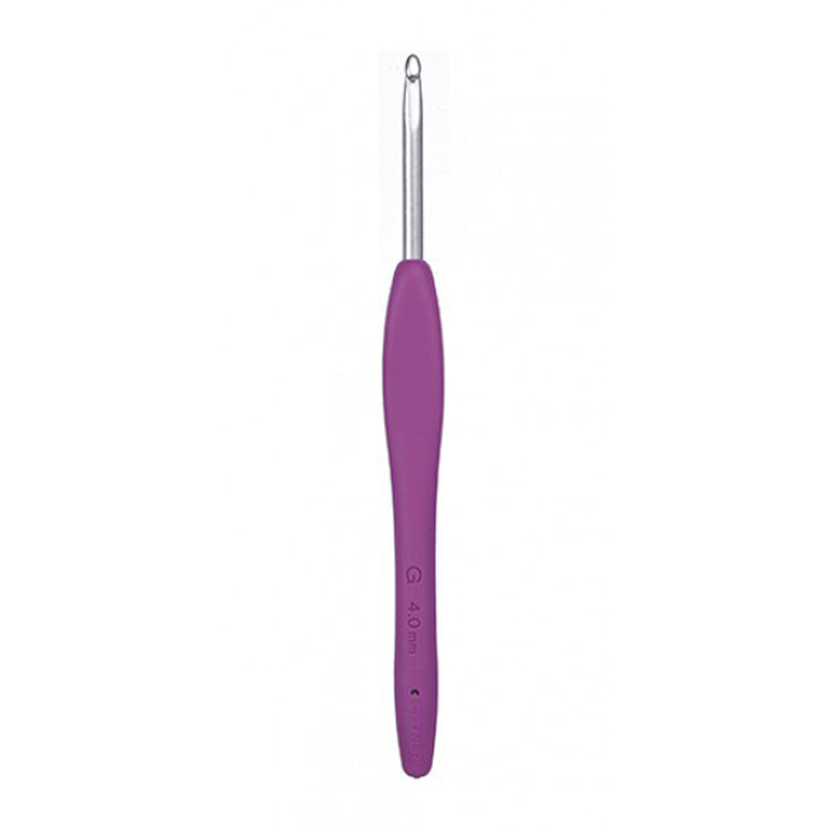 Clover Amour Crochet Hooks- Aluminum Needles - Size G (4.0mm) Purple - Extra Image
