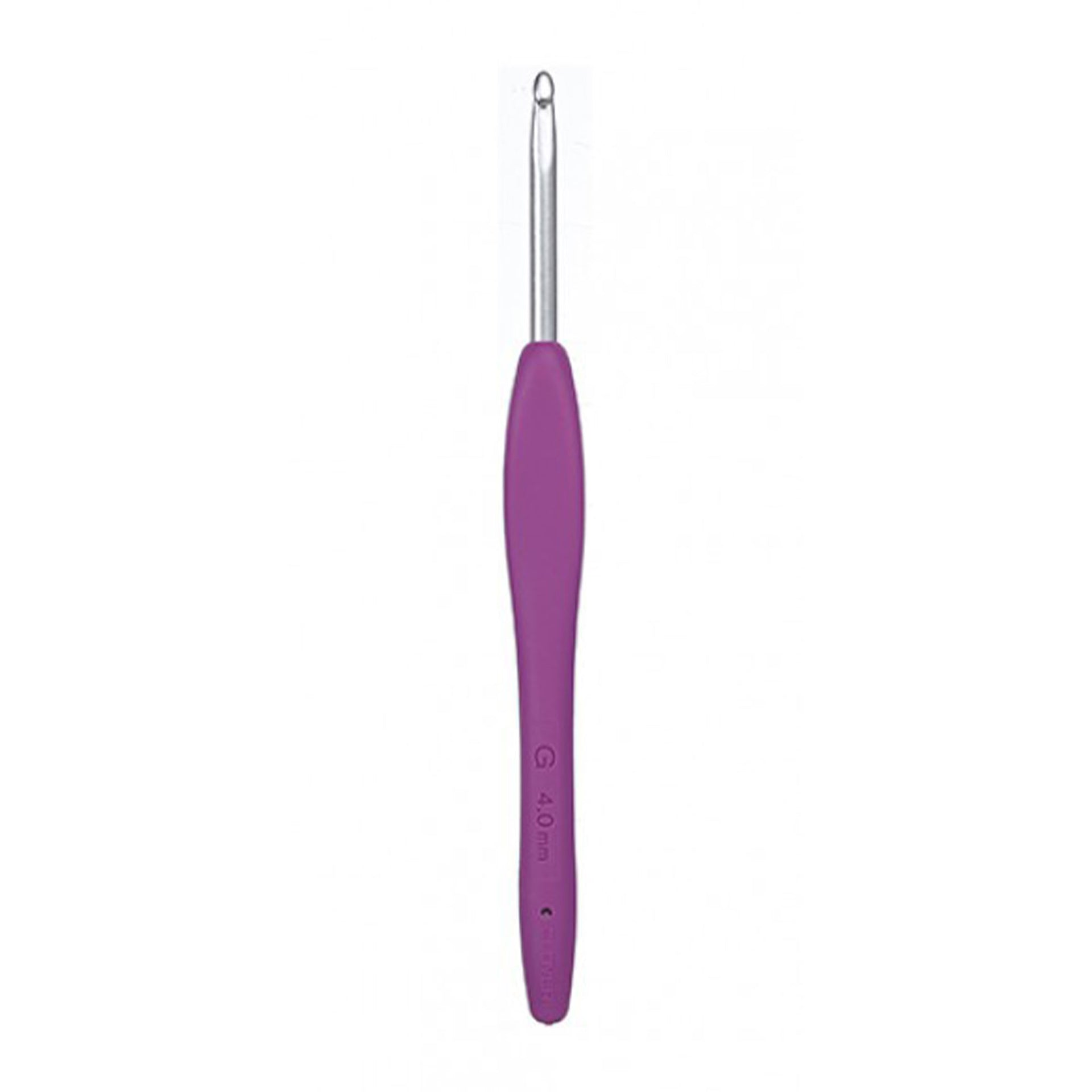 Clover Amour Crochet Hooks- Aluminum Needles - Size G (4.0mm) Purple - Zoom Image
