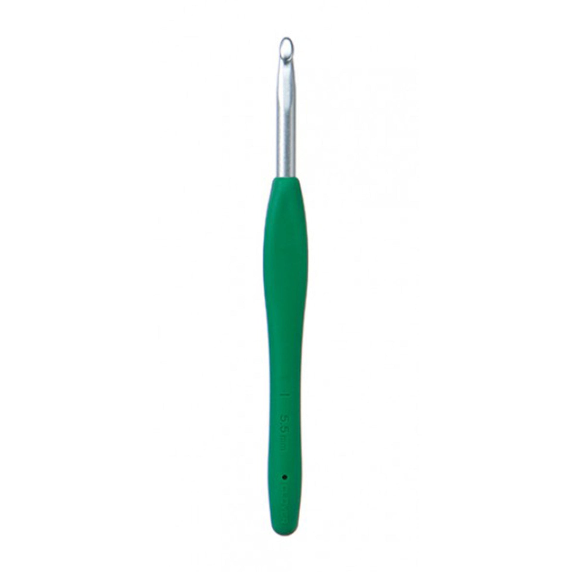 Clover Amour Crochet Hooks- Aluminum Needles - Size I (5.5mm) Green - Zoom Image
