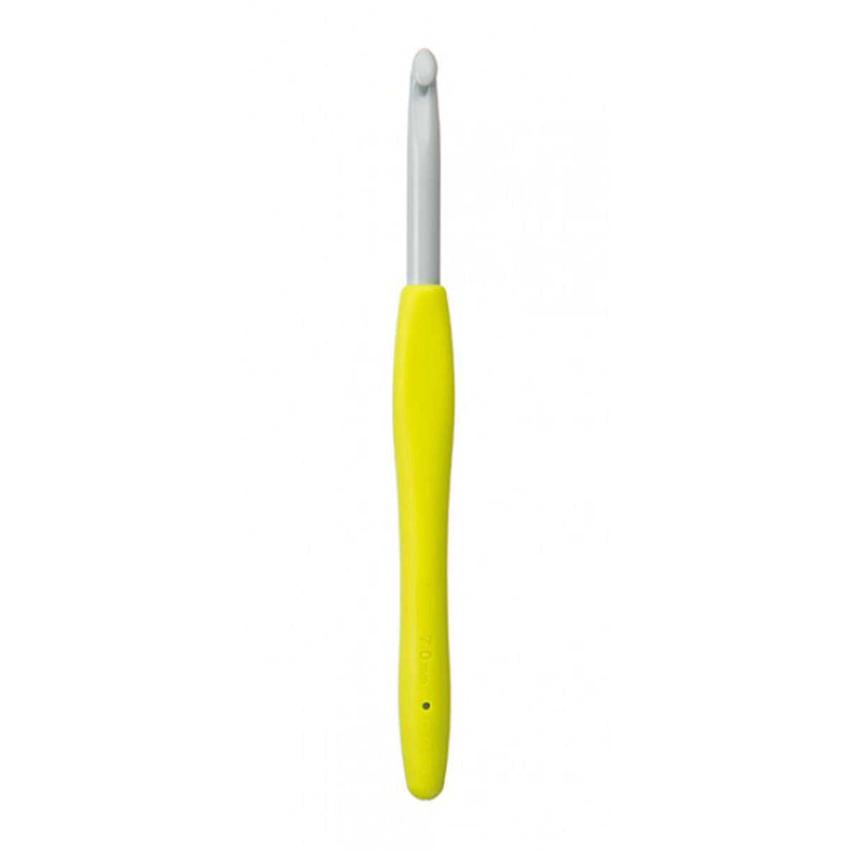 Clover Amour Crochet Hooks- Aluminum Needles - Size 7mm Neon Yellow - Extra Image

