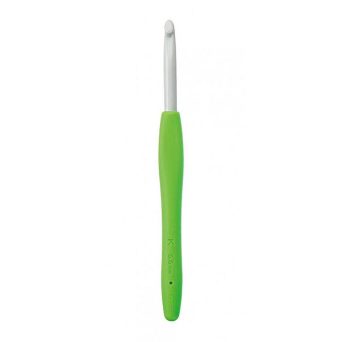 Clover Amour Crochet Hooks- Aluminum Needles - Size K (6.5mm) Neon Green - Extra Image
