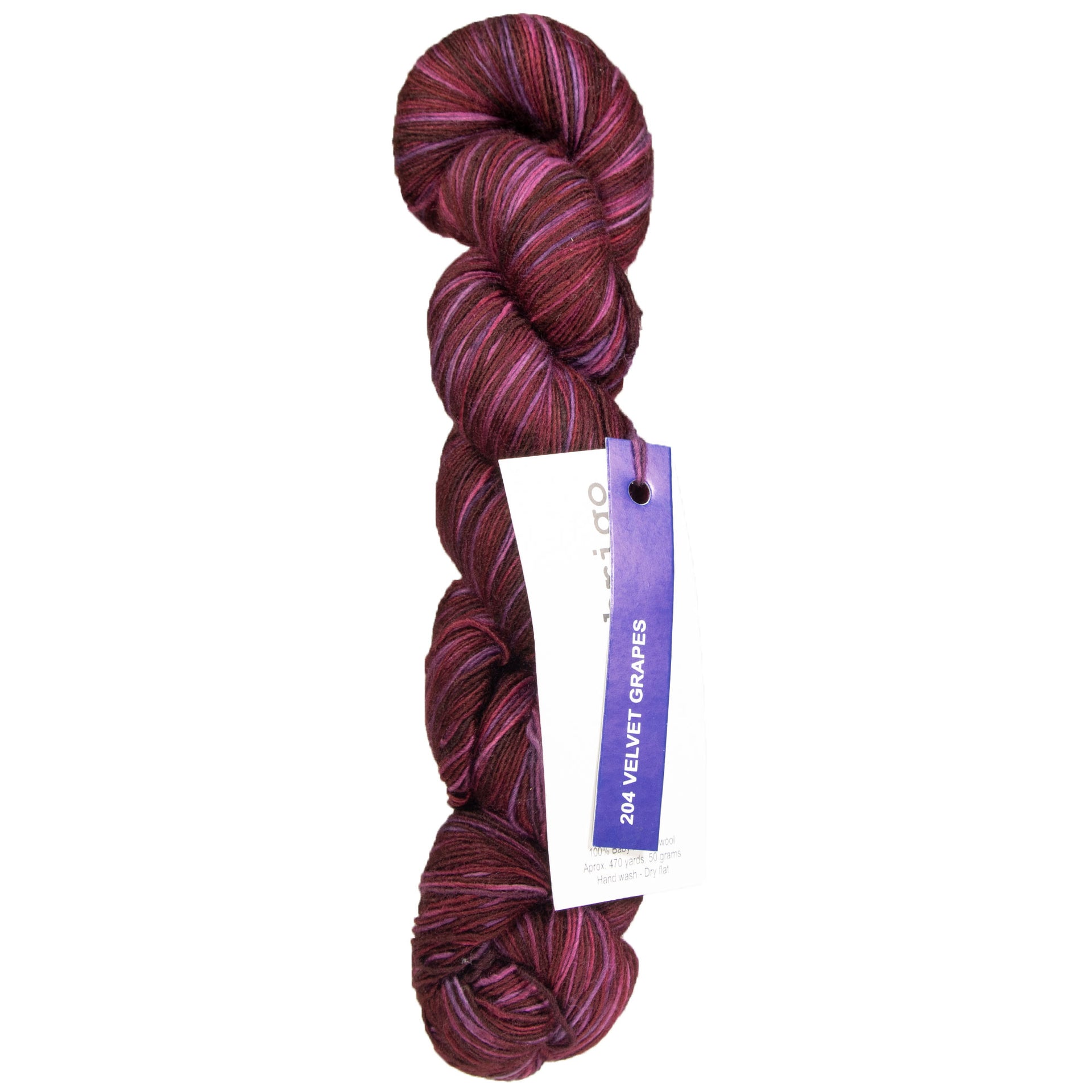 Malabrigo Lace Yarn - 204 Velvet Grapes - Zoom Image
