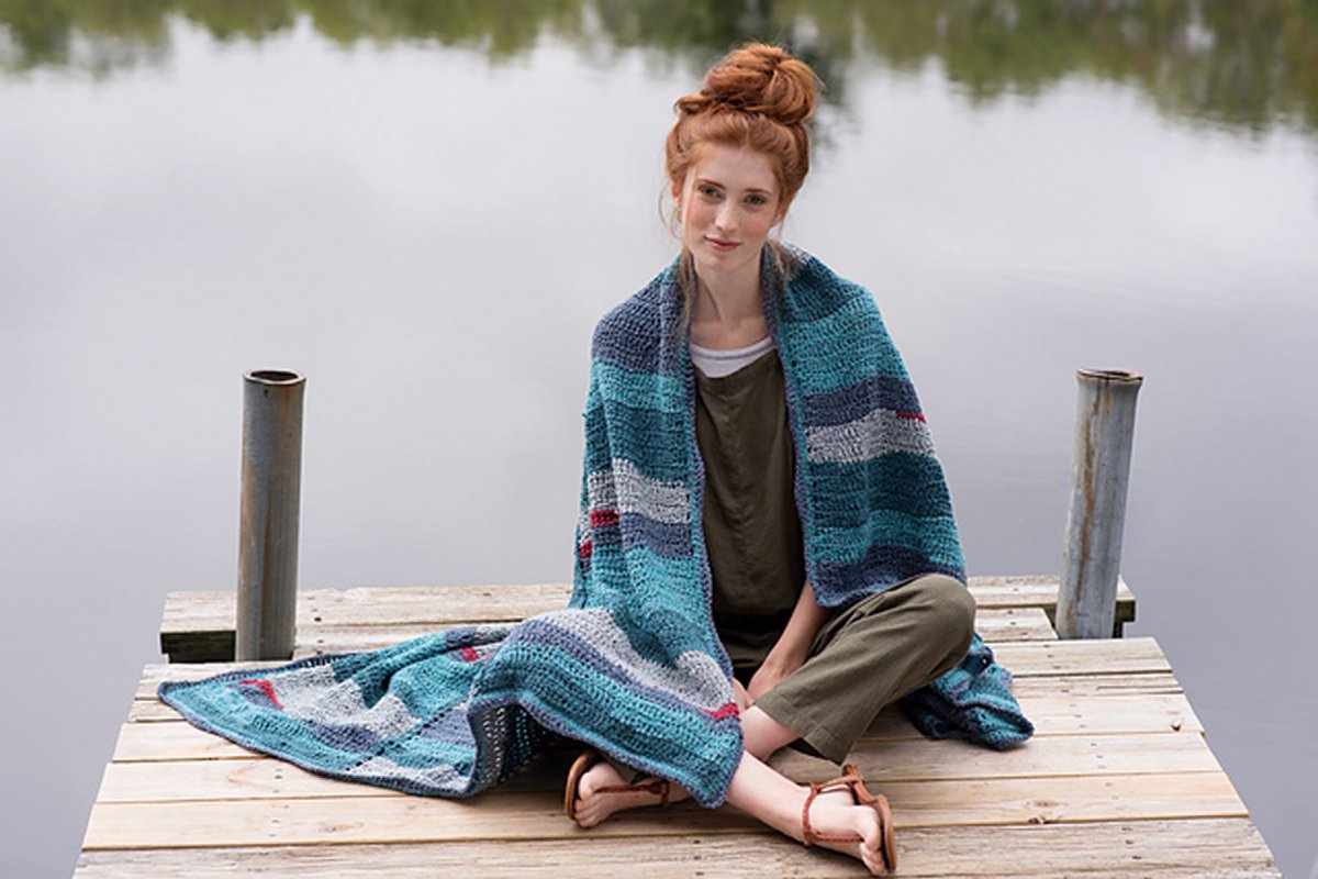 Berroco Remix Crochet Monet's Ocean Blanket Kit - Extra Image
