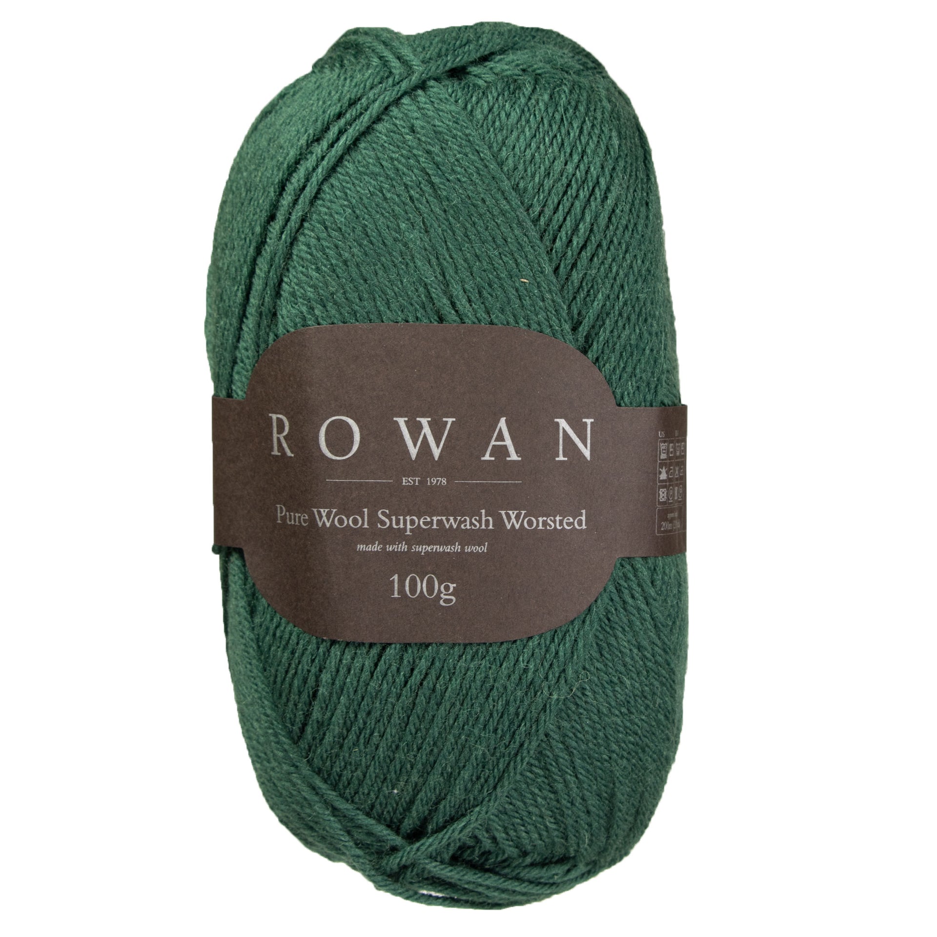 Rowan Pure Wool Superwash Worsted Yarn - 200 Verdant - Zoom Image
