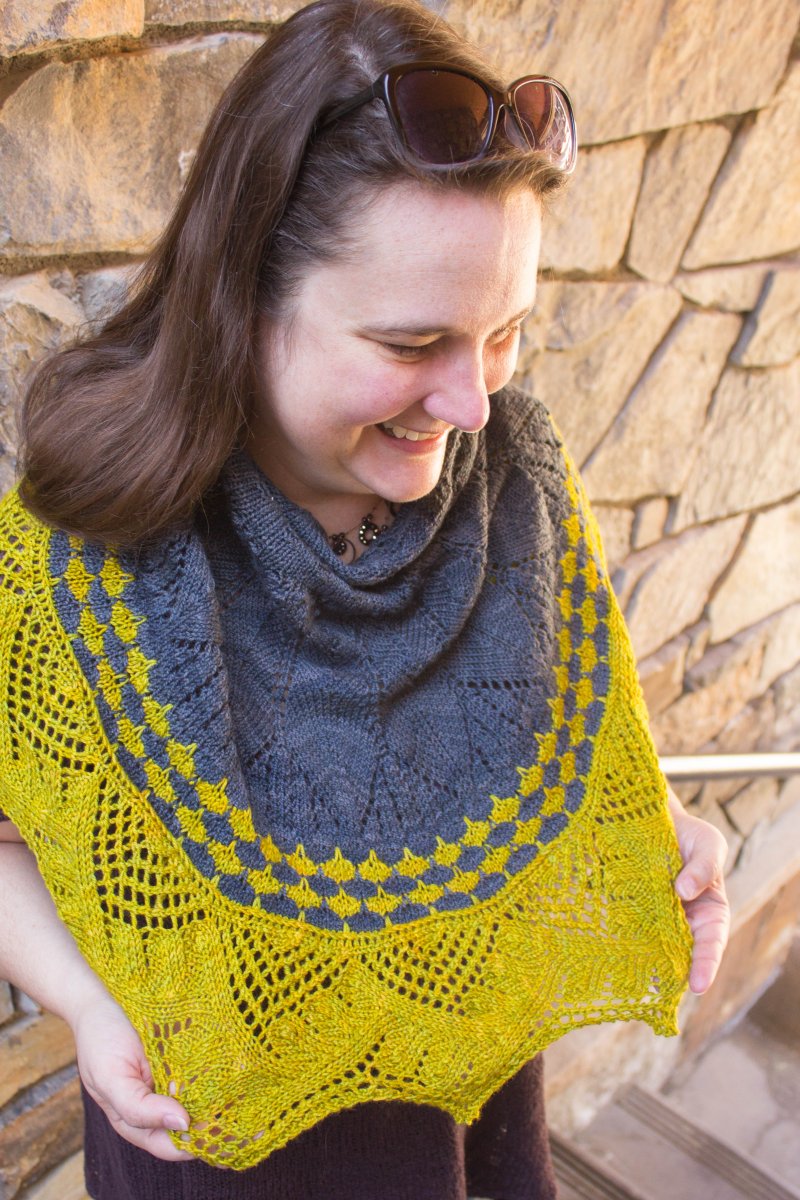 Cheryl's Cactus Flower Shawl - Main Image 1
