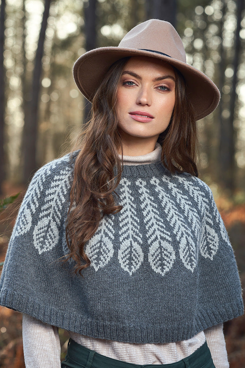 Rowan Carousel by Martin Storey PDF Patterns - Plume Poncho - PDF Download - Extra Image
