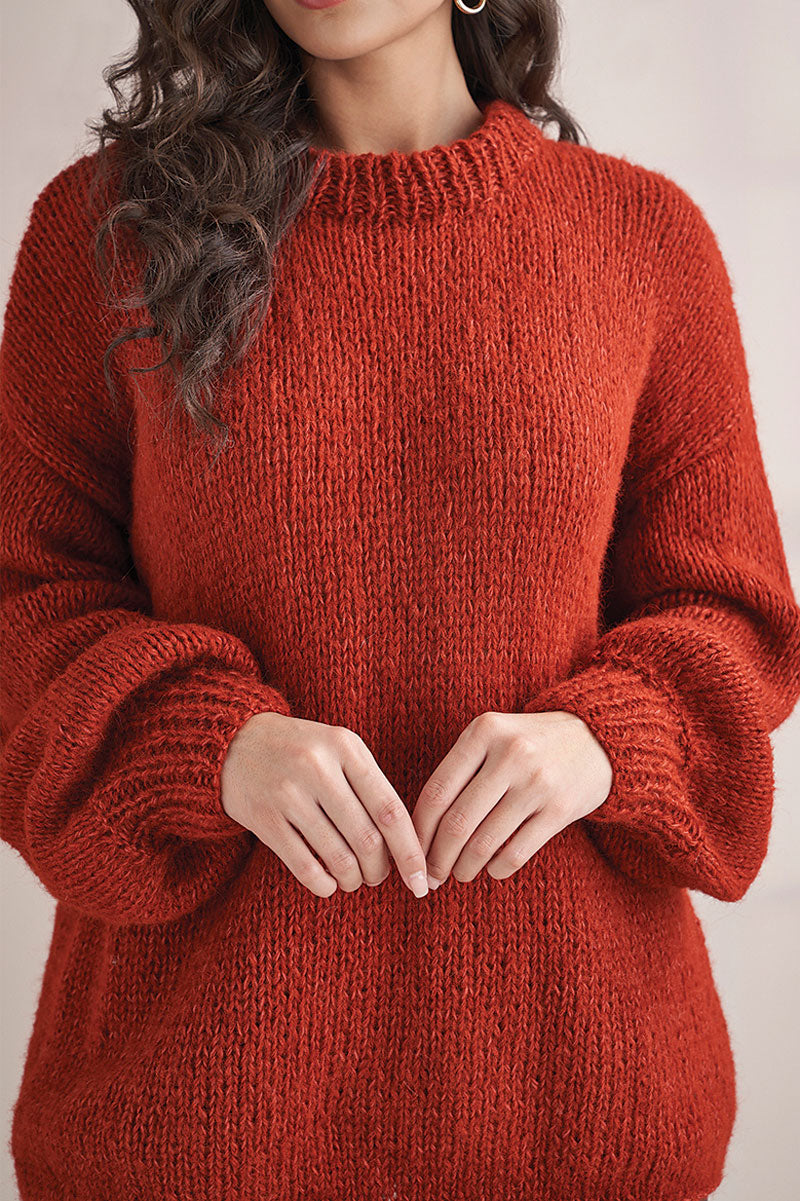 Rowan Mode at Rowan Collection 3 PDF Patterns - 010 Crew Neck Sweater Mode by Rowan 3 - PDF Download - Extra Image
