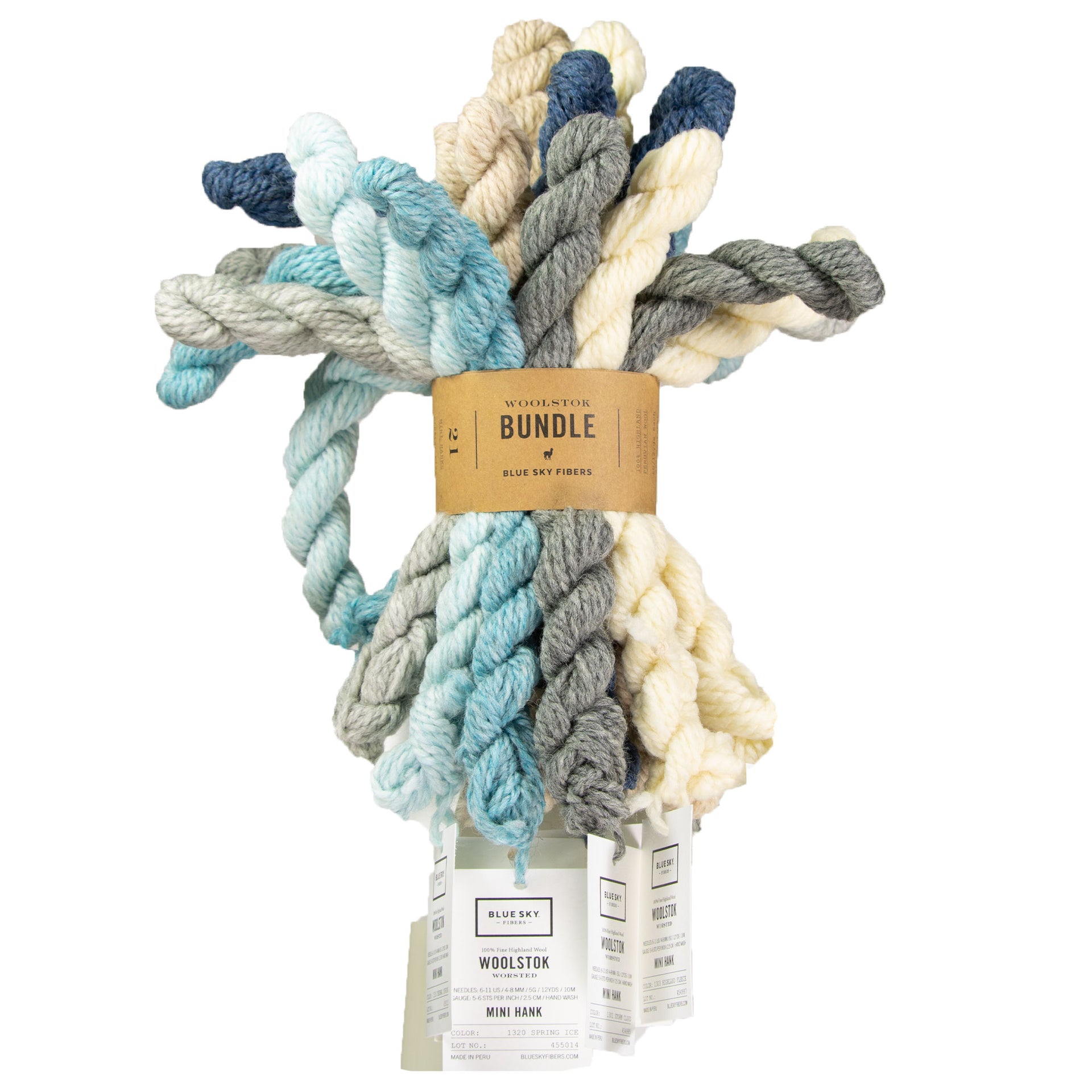 Blue Sky Fibers Woolstok Bundles Yarn - Holiday Frost - Zoom Image
