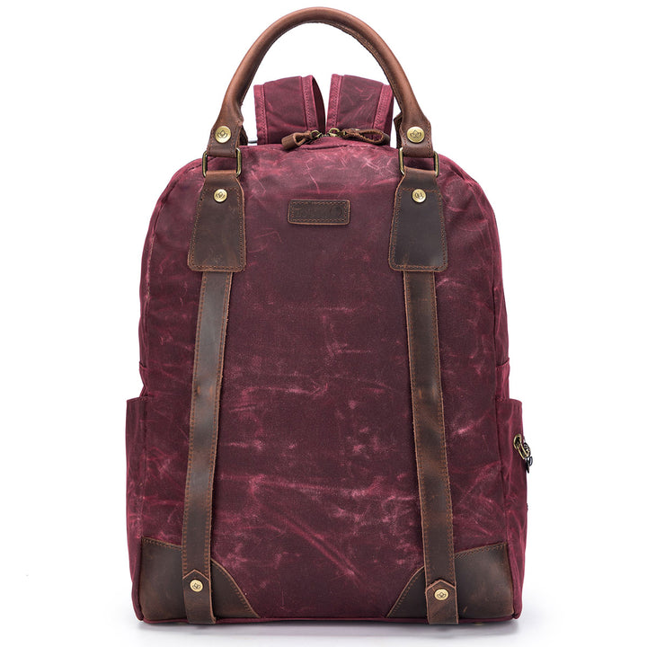 della Q Maker's Canvas Backpack - Red - Extra Image