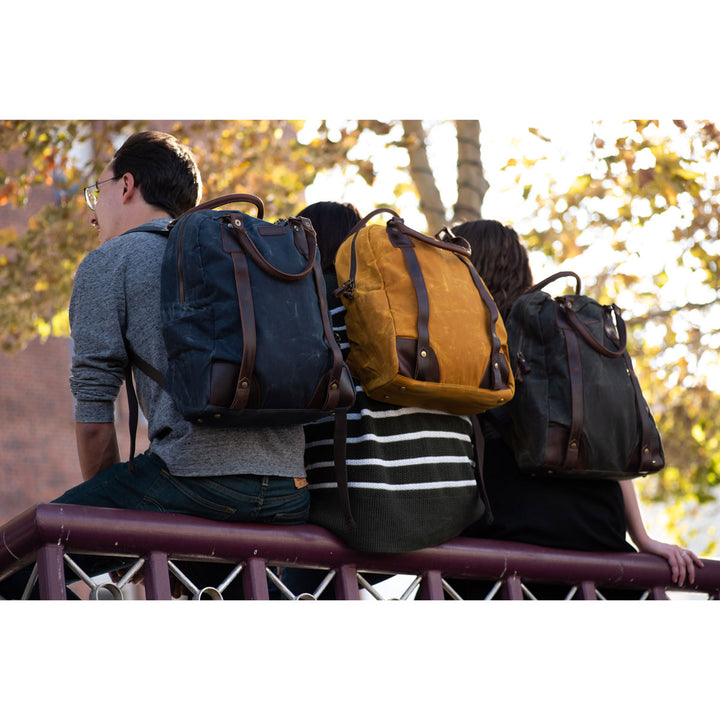della Q Maker's Canvas Backpack - Blue - Extra Image