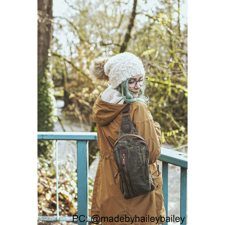 della Q Maker's Mini Messenger - Olive - Extra Image