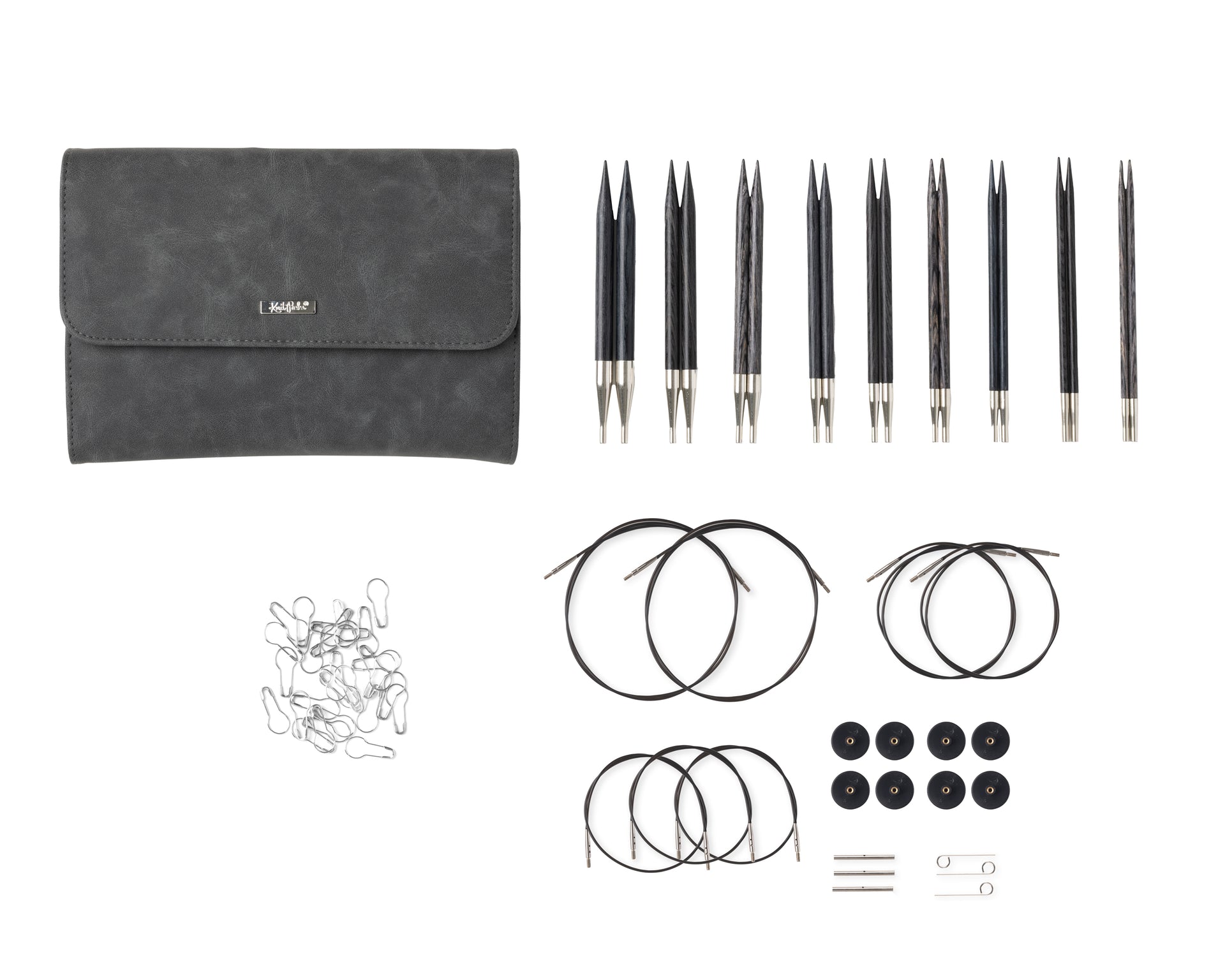 Knit Picks Clark Interchangeable Needle Clutch Set - US 4-11
