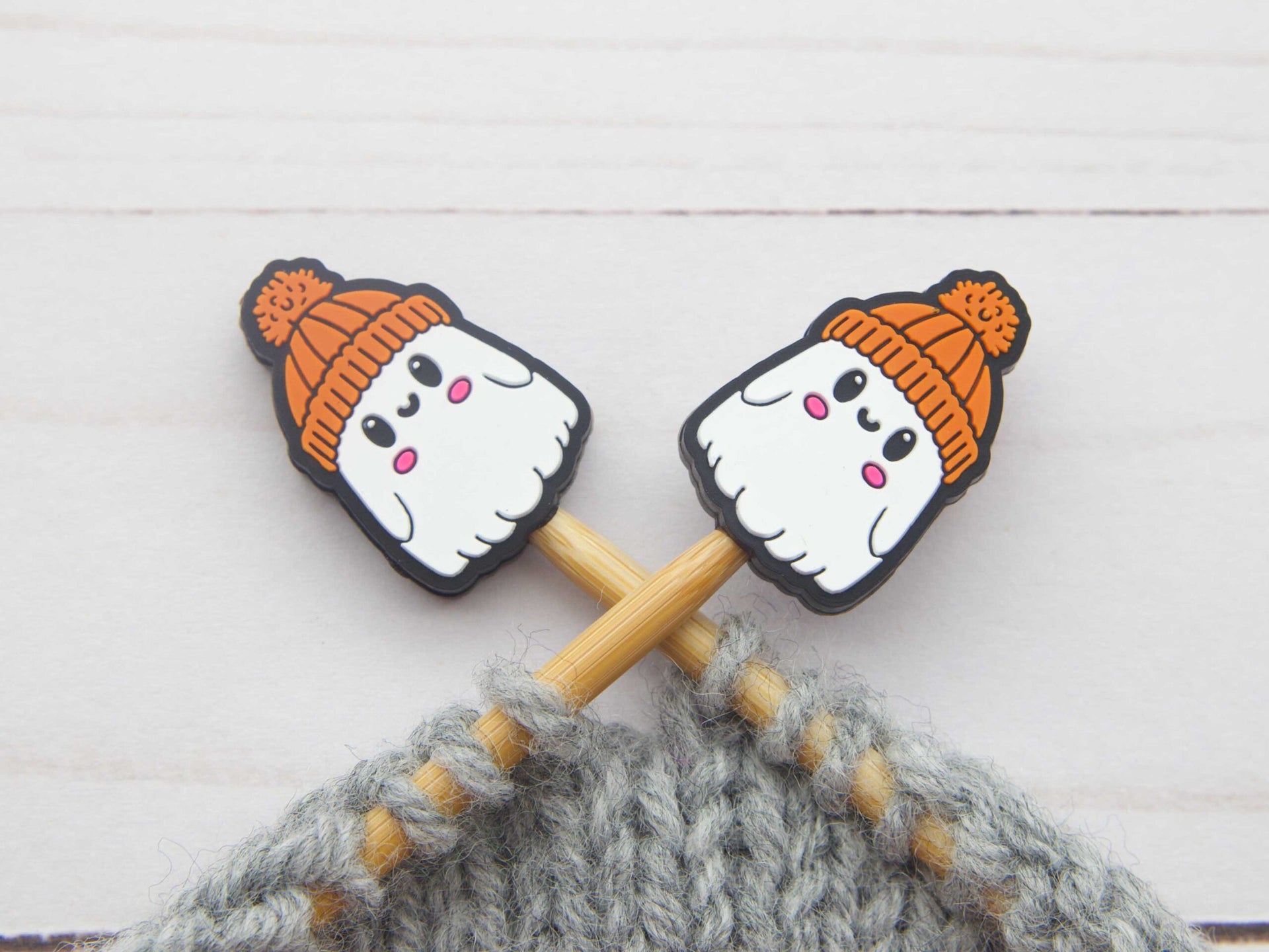 Fox & Pine Stitches Stitch Stoppers/  Point Protector - Cozy Ghost
