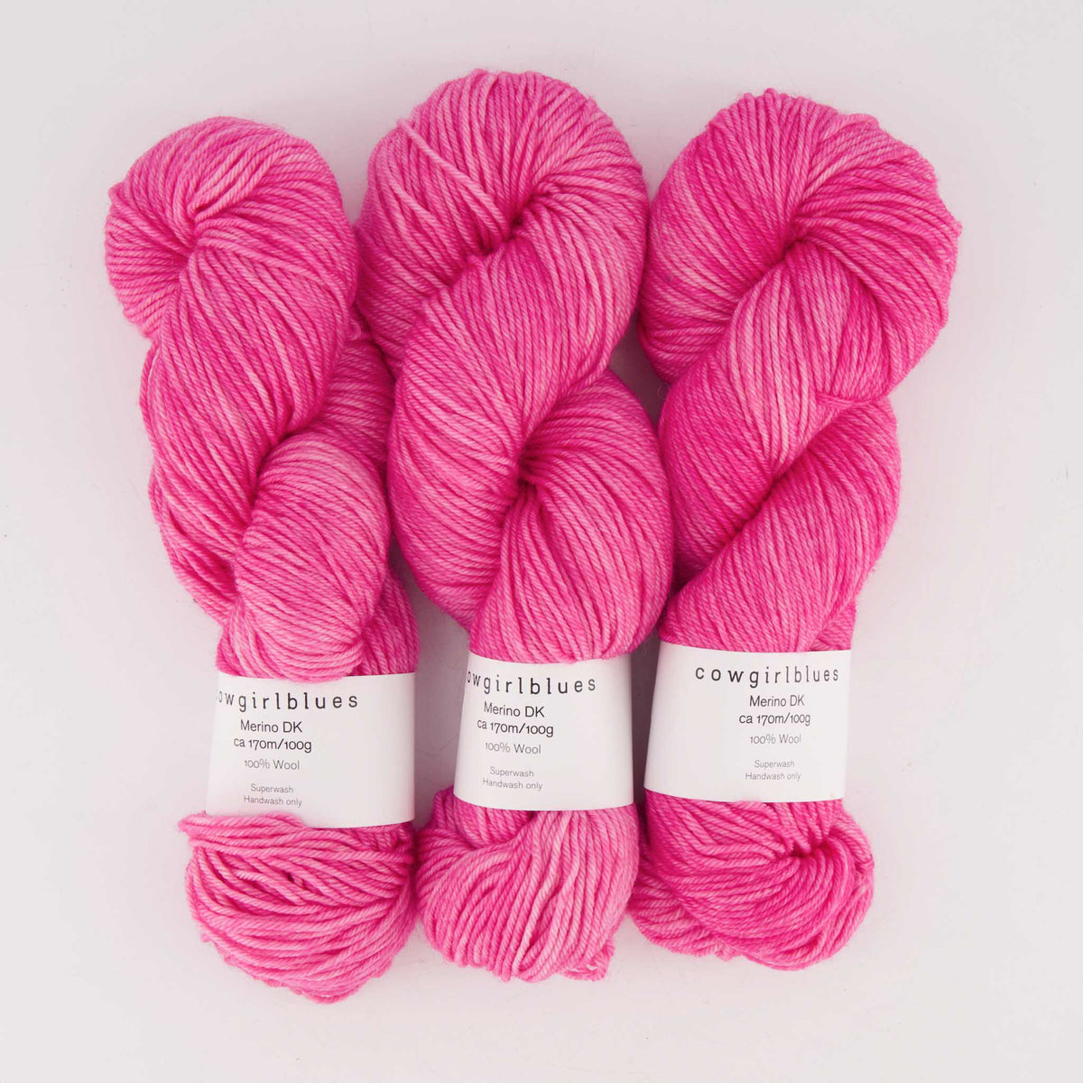 cowgirlblues Merino DK Yarn - Hot Pink
