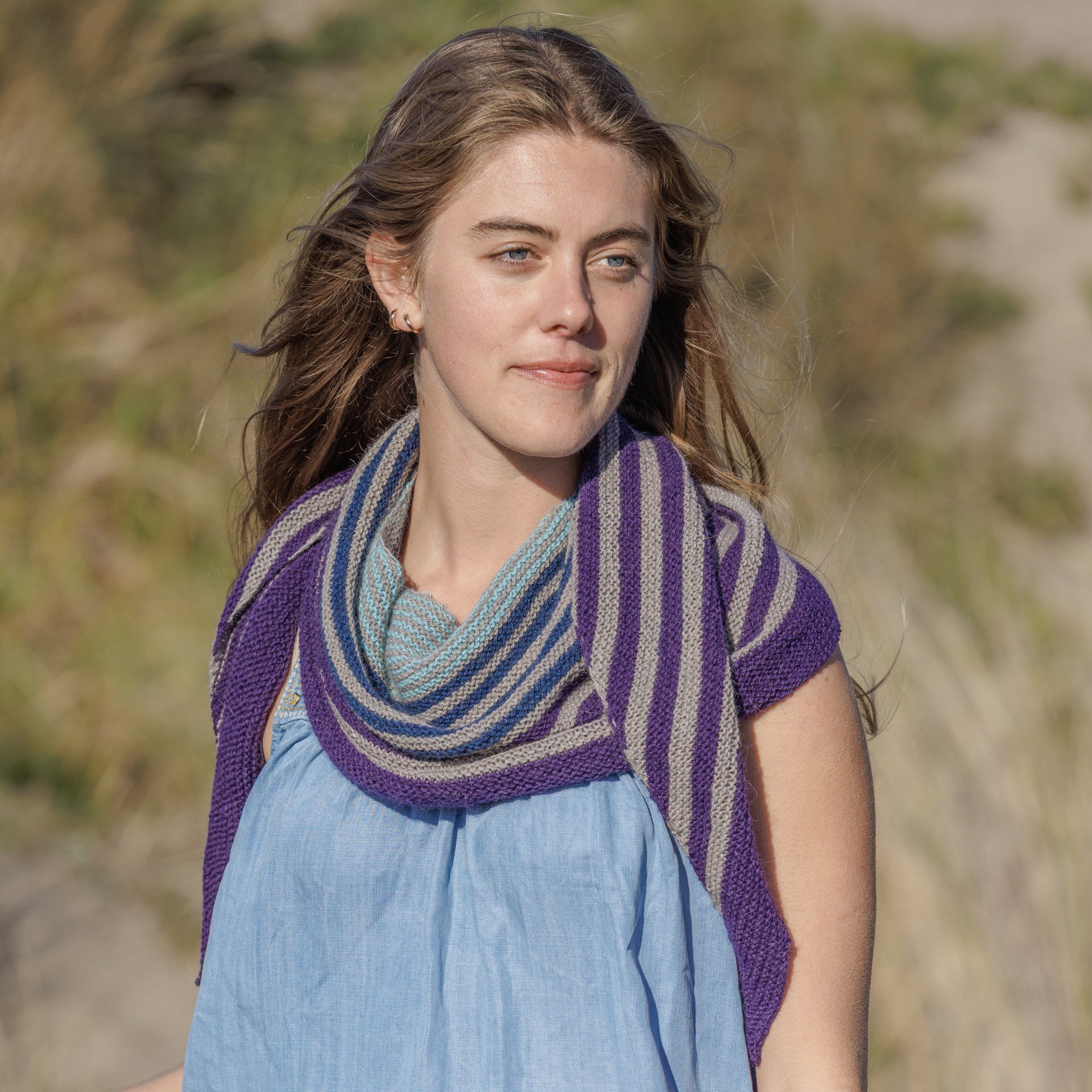 Yarn Citizen Delphinium Shawl Kit
