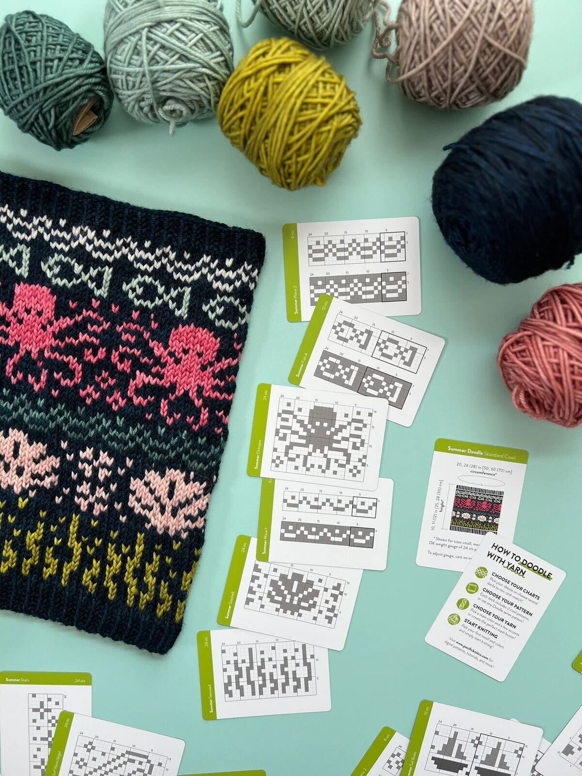 Pacific Knit Co. Summer Doodle Card Deck
