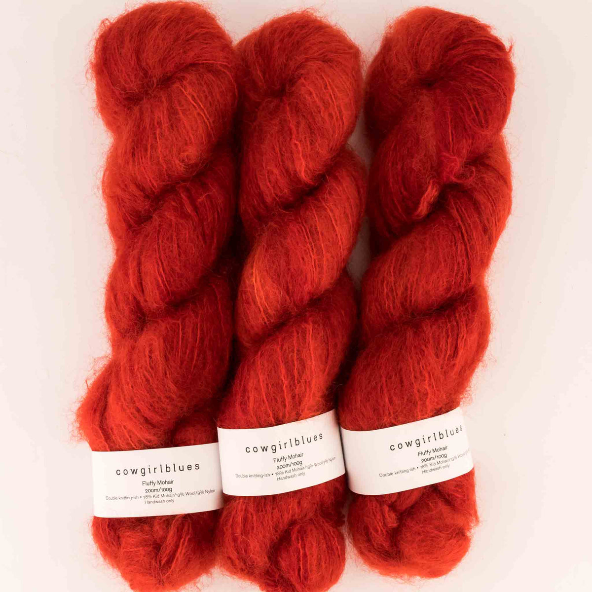 cowgirlblues Fluffy Mohair Yarn - Chilli Pepper
