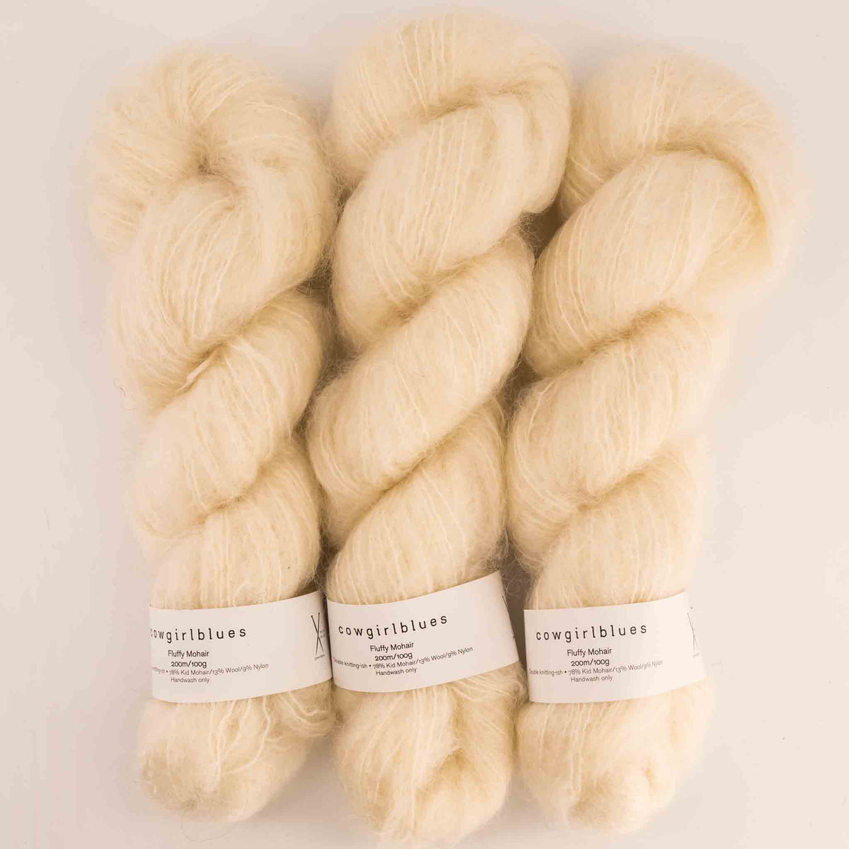 cowgirlblues Fluffy Mohair Yarn - Natural
