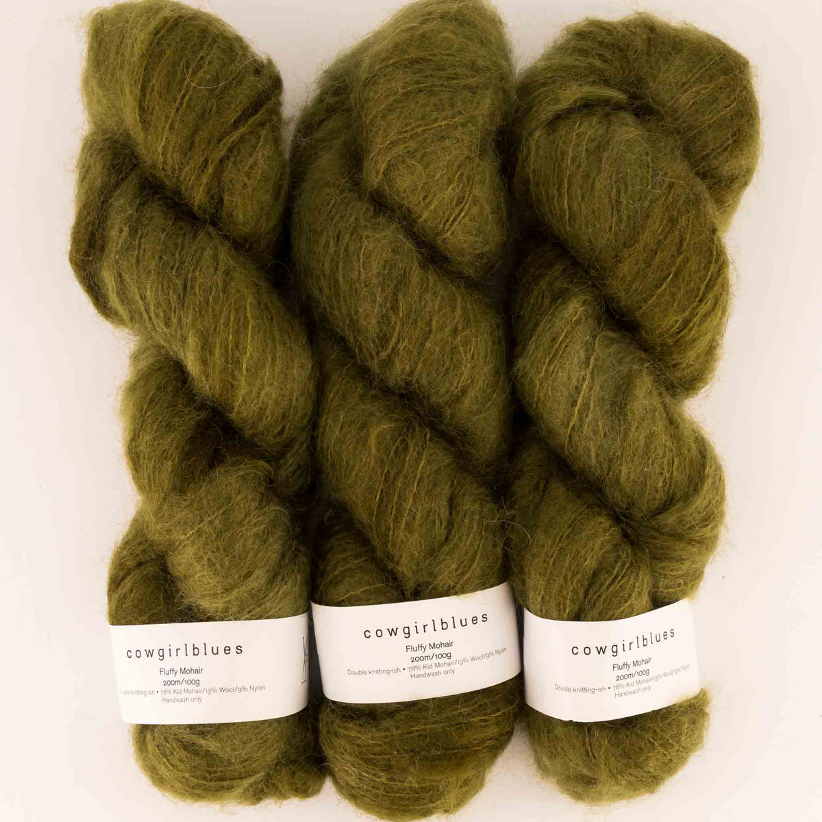 cowgirlblues Fluffy Mohair Yarn - Olive

