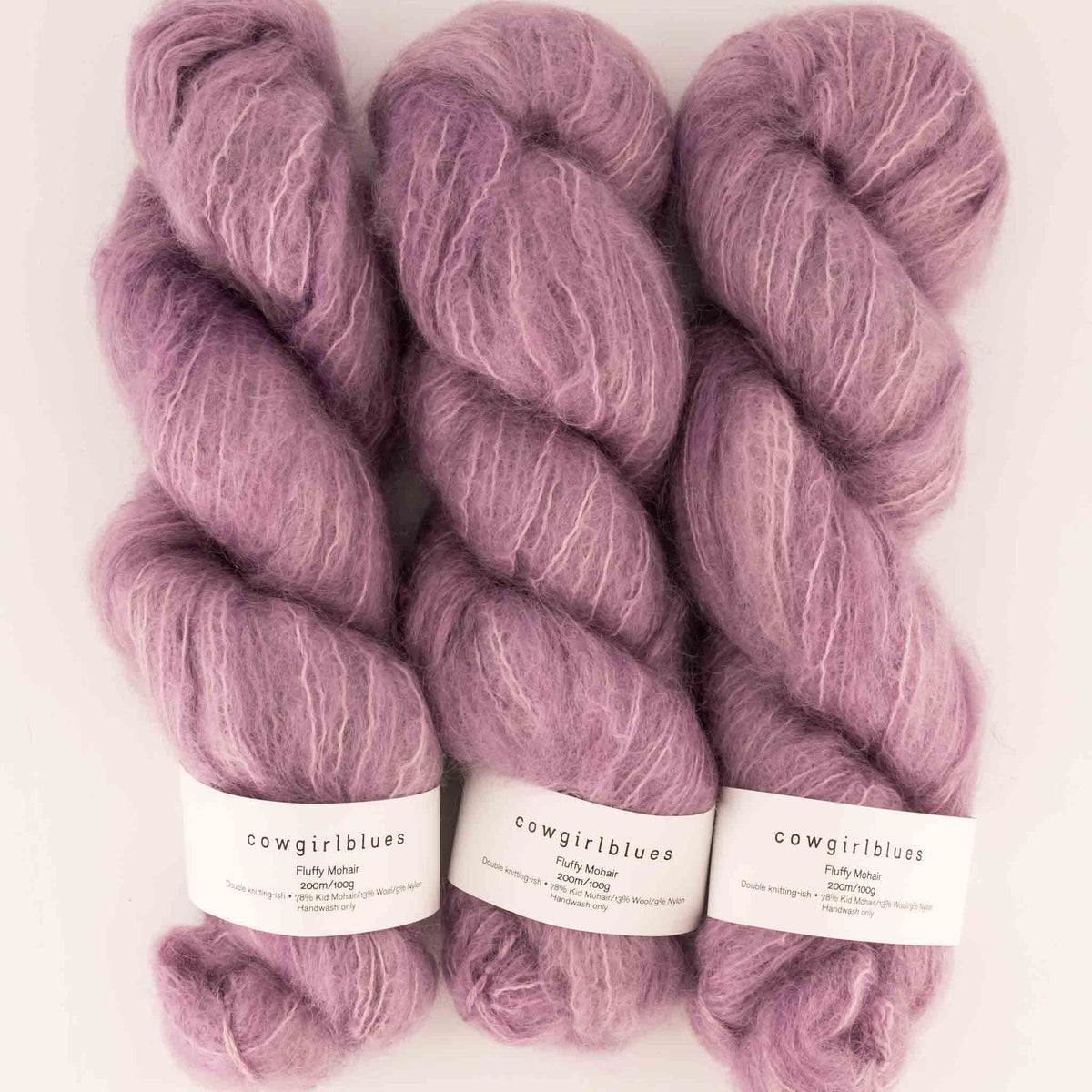 cowgirlblues Fluffy Mohair Yarn - Orchid Blush
