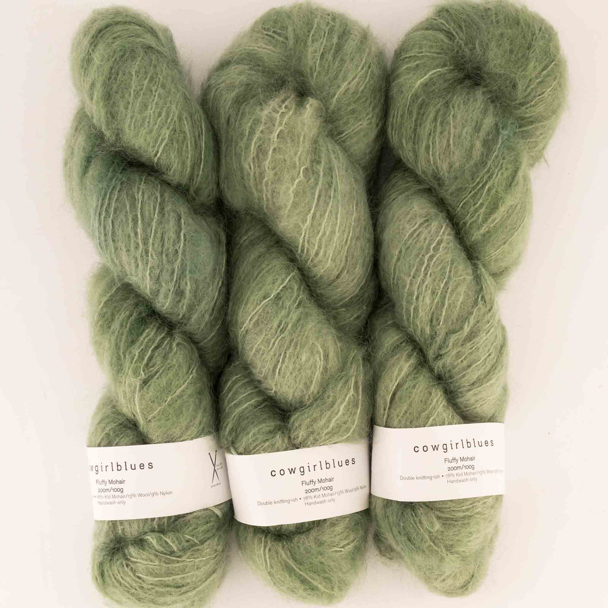 cowgirlblues Fluffy Mohair Yarn - Sage

