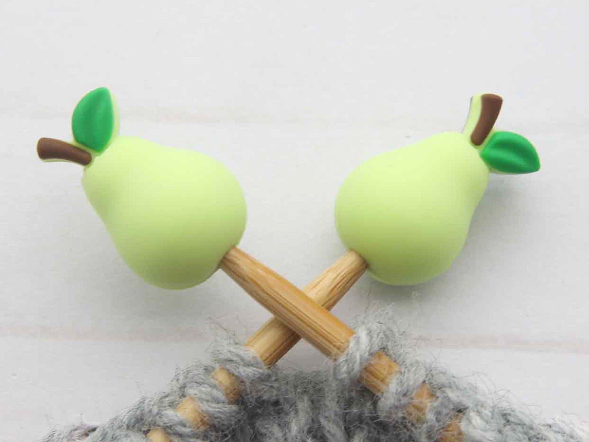 Fox & Pine Stitches Stitch Stoppers/  Point Protector - Pear

