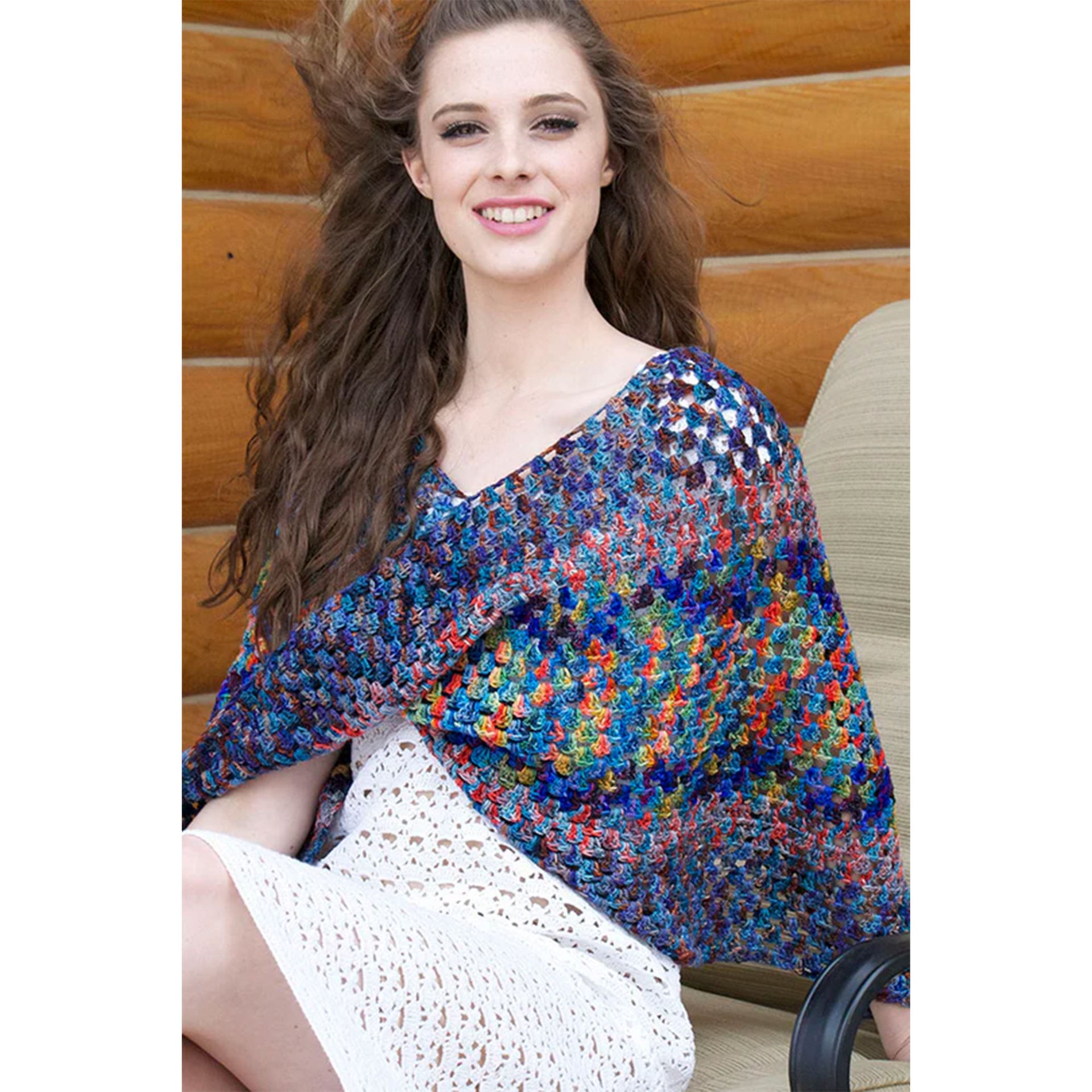 Koigu Patterns - Granny Square Poncho - PDF Download
