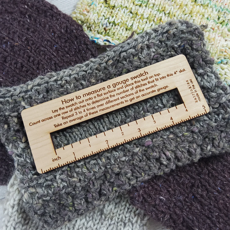 Katrinkles Gauge Swatch Measure - How to Measure Gauge Swatch Tool
