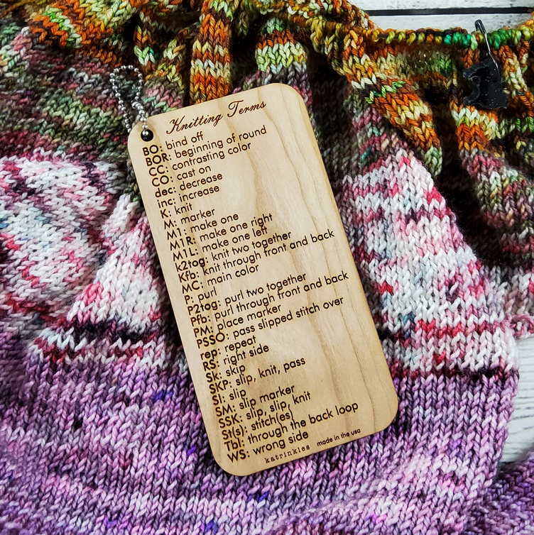 Katrinkles Tools - Knitting Terms Tool

